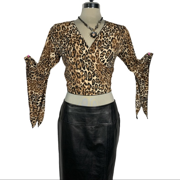 SHARIF Leopard Short  Top Size M - Picture 9 of 14